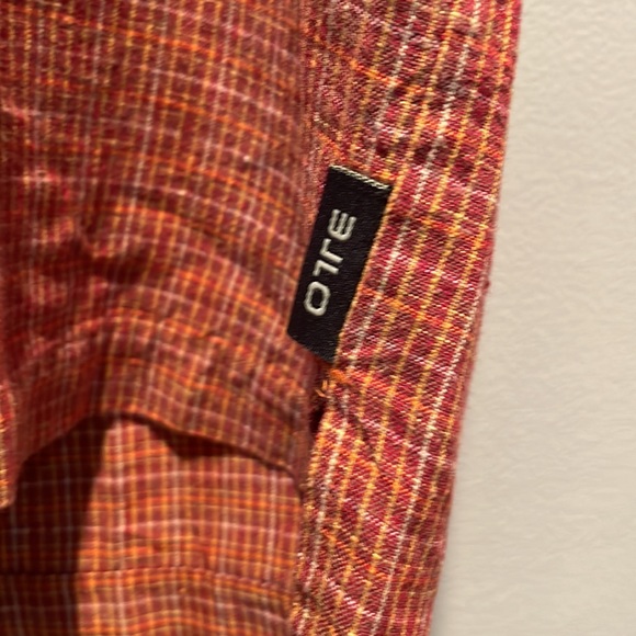 Men’s Hemp/Cotton “OF THE EARTH” Burnt Siena Plaid Button Down | Men’s Medium - Picture 3 of 6